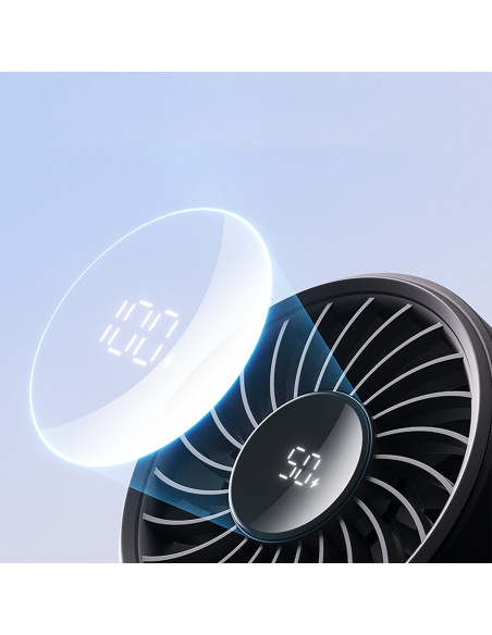 
Mini nešiojamas USB-C 3600mAh ventiliatorius – juodas
