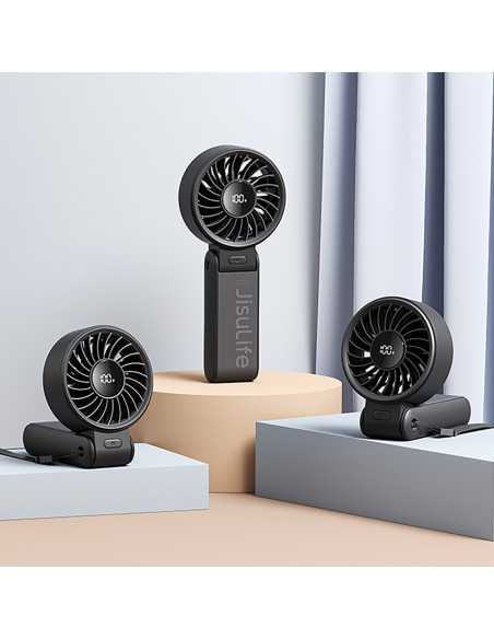 
Mini nešiojamas USB-C 3600mAh ventiliatorius – juodas
