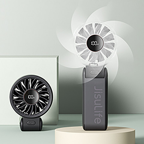 
Mini nešiojamas USB-C 3600mAh ventiliatorius – juodas
