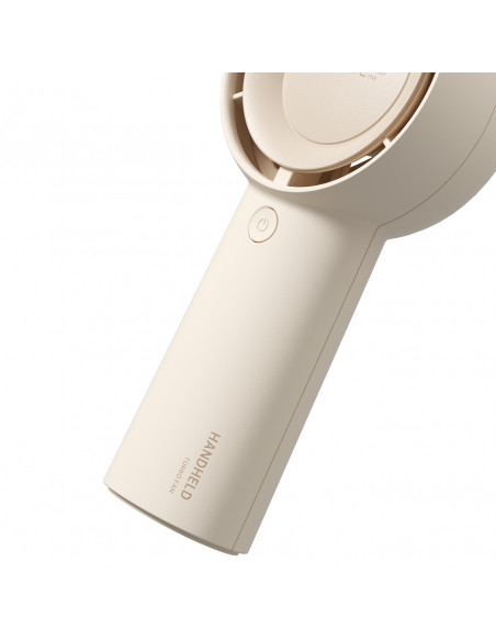 
Nešiojamas mini ventiliatorius su USB-C 4000mAh ventiliatoriumi – smėlio spalvos
