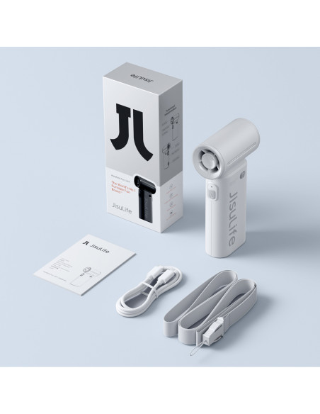 
Mini nešiojamas USB-C 3600mAh ventiliatorius – pilkas
