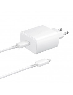 
„Samsung EP-TA845EWE“ 45 W sieninis įkroviklis su 1,8 m USB-C laidu – baltas
