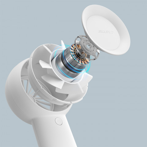 
Mini nešiojamas USB-C 4000mAh ventiliatorius – baltas
