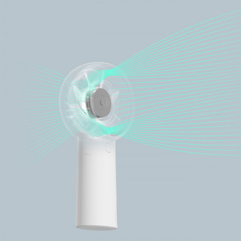 
Mini nešiojamas USB-C 4000mAh ventiliatorius – baltas
