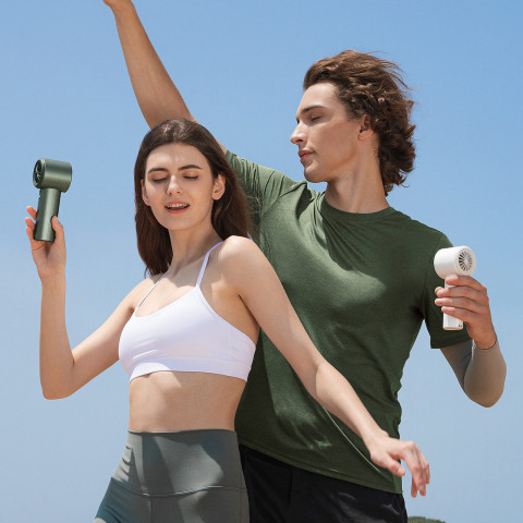 
Mini nešiojamas ventiliatorius - 3600mAh - baltas
