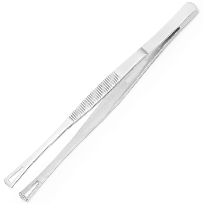 Virtuvinis pincetas su kvadratiniais antgaliais ir skylutėmis 145 mm - Hendi 680162