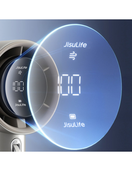 
Mini nešiojamas metalinis ventiliatorius su USB-C 5000mAh adapteriu - šviesiai rudas
