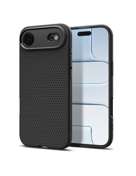 
„Liquid Air“ apsauginis dėklas, skirtas „iPhone 17 Air“ – matinės juodos spalvos
