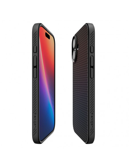 
Apsauginis „Liquid Air“ galinis dėklas, skirtas „iPhone 17“ – matinės juodos spalvos
