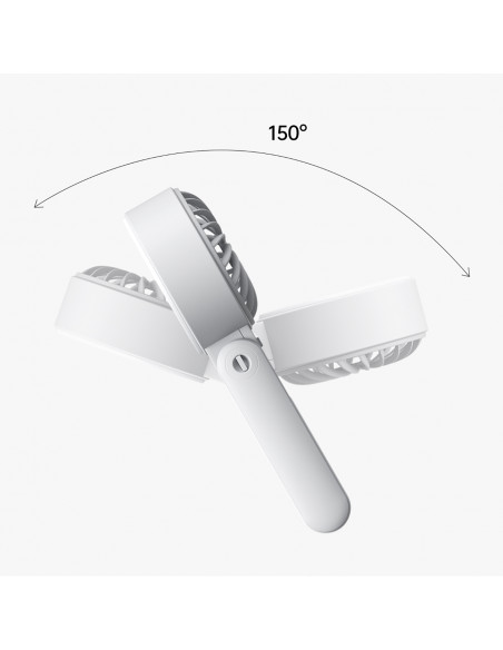 
Mini nešiojamas ventiliatorius USB-C 5000mAh - pilkas
