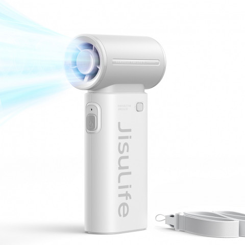 
Mini nešiojamas USB-C 5000mAh ventiliatorius – pilkas
