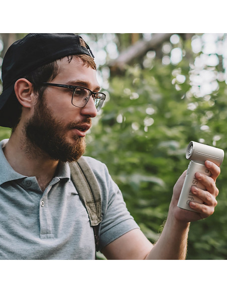 
Mini nešiojamas USB-C 5000mAh ventiliatorius – pilkas
