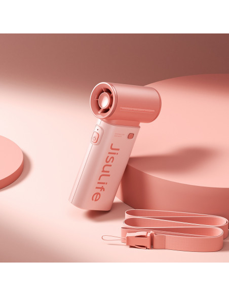 
Mini nešiojamas USB-C 5000mAh ventiliatorius – rožinis
