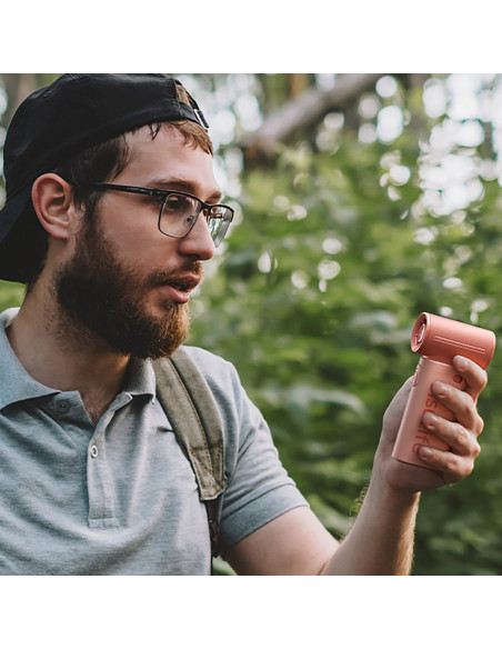 
Mini nešiojamas USB-C 5000mAh ventiliatorius – rožinis
