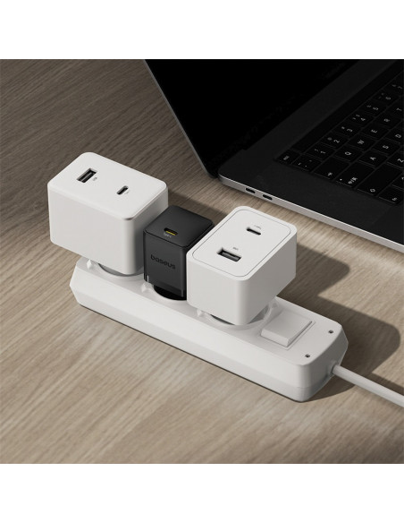 
„Palm 1C“ 20 W sieninis įkroviklis su 60 W 1 m USB-C laidu – juodas
