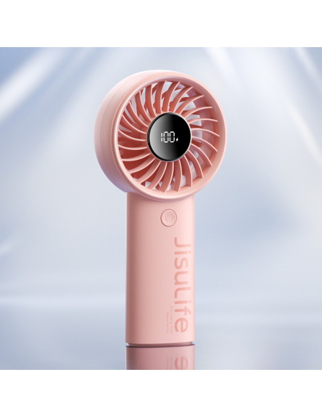 
Mini nešiojamas ventiliatorius USB-C 3600mAh - rožinis
