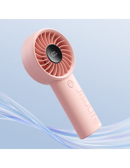 
Mini nešiojamas ventiliatorius USB-C 5000mAh - rožinis
