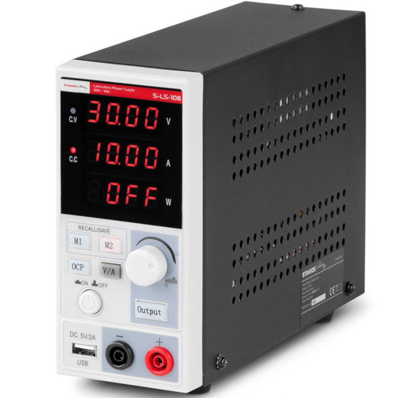 Laboratorinio aptarnavimo maitinimas 0-30 V 0-10 A 300 W LED USB