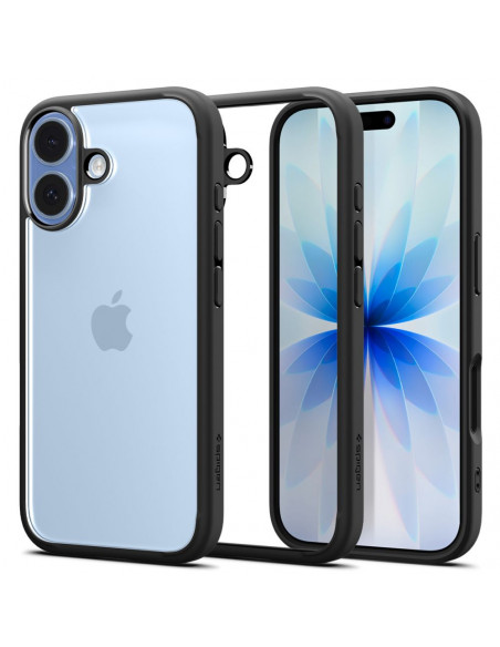 
„iPhone 17 Ultra Hybrid“ galinis dėklas – matinės juodos spalvos
