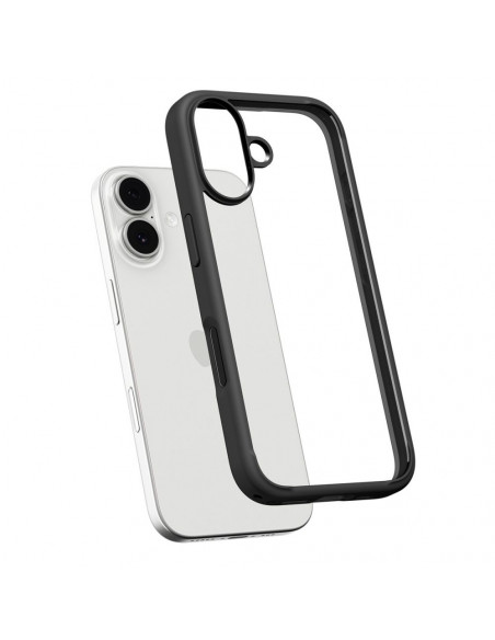 
„iPhone 17 Ultra Hybrid“ galinis dėklas – matinės juodos spalvos
