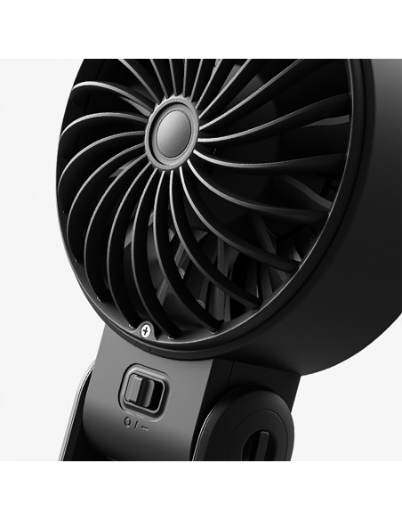 
Mini nešiojamas USB-C 3600mAh ventiliatorius – juodas
