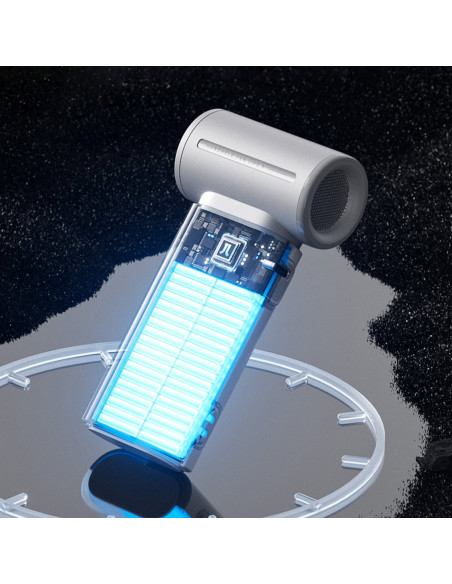 
Mini nešiojamas USB-C 3600mAh ventiliatorius – pilkas
