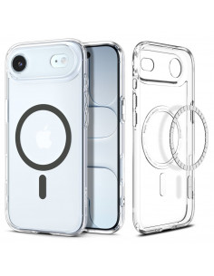 
„iPhone 17 Air Ultra Hybrid MagSafe“ apsauginis dėklas – permatomas pilkas
