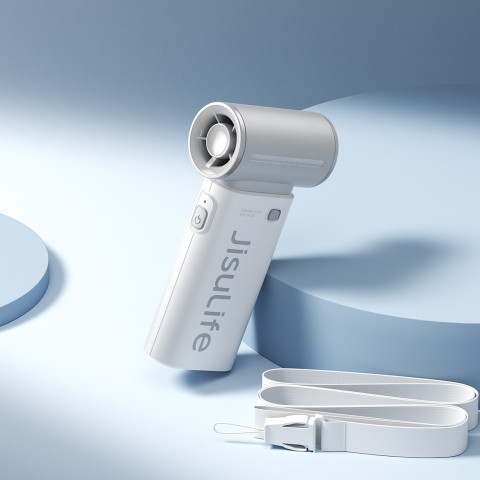 
Mini nešiojamas USB-C 3600mAh ventiliatorius – pilkas
