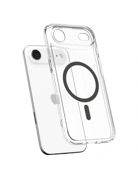 
„iPhone 17 Air Ultra Hybrid MagSafe“ apsauginis dėklas – permatomas pilkas
