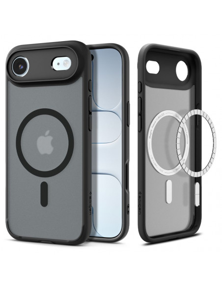 
„iPhone 17 Air Ultra Hybrid MagSafe“ apsauginis dėklas – juodas
