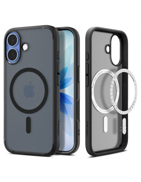 
„iPhone 17 Ultra Hybrid MagSafe“ dėklas – juodas
