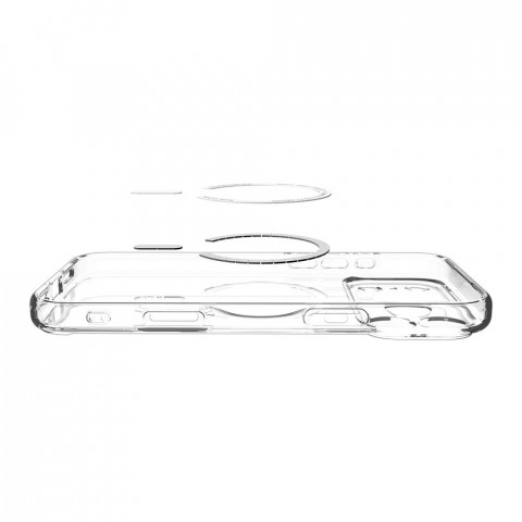 
„iPhone 17 Pro Ultra Hybrid MagSafe“ apsauginis dėklas – skaidrus ir baltas
