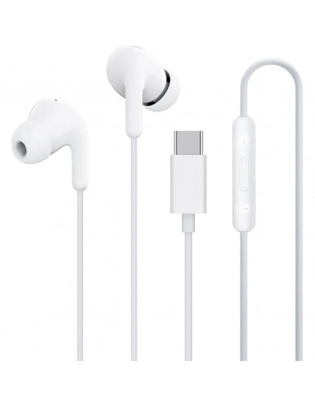 
„Xiaomi BHR8931GL“ USB-C laidinės į ausis įdedamos ausinės su nuotolinio valdymo pultu – baltos
