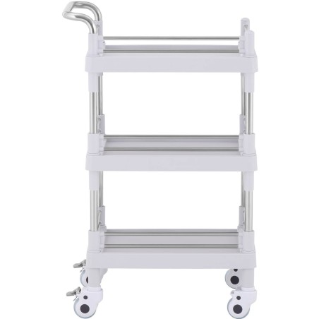 Kosmetinių procedūrų laboratorinis vežimėlis su 3 lentynomis 61 x 36 x 99 cm Kosmetinių procedūrų laboratorinis vežimėlis su 3 lentynomis 61 x 36 x 99 cm