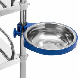 Kosmetinio gydymo laboratorinis vežimėlis iš plieno 3 lentynos 1 stalčius 71 x 63 x 86 cm 15 kg