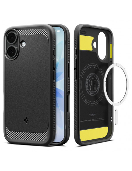 
„iPhone 17 Rugged Armor MagSafe“ apsauginis dėklas – matinės juodos spalvos
