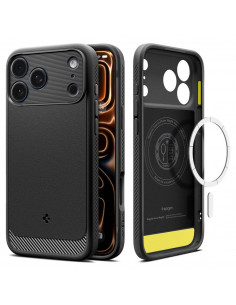 
Apsauginis „iPhone 17 Pro Rugged Armor MagSafe“ dėklas – matinės juodos spalvos
