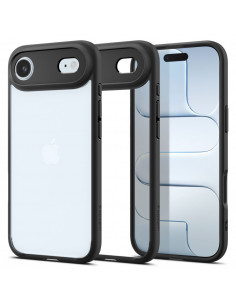 
iPhone 17 Air Ultra Hybrid galinis dėklas – matinės juodos spalvos
