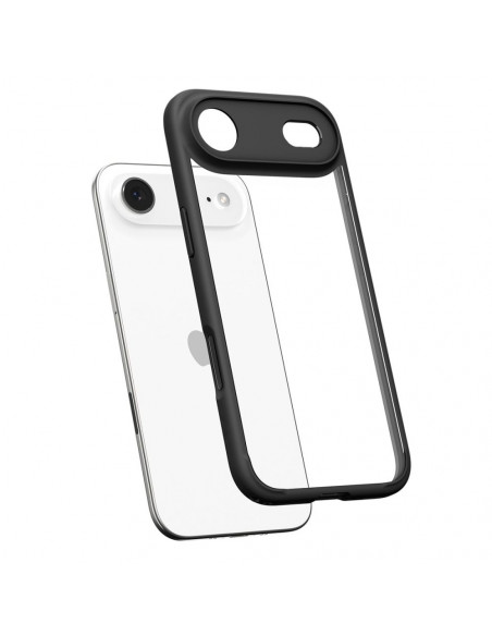 
iPhone 17 Air Ultra Hybrid galinis dėklas – matinės juodos spalvos
