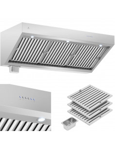 
Gastronominis gartraukis su varikliu ir apšvietimu, PLIENAS, 160 cm, 1500 m3/ h, 250 W
