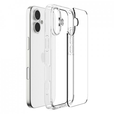 
iPhone 17 Ultra Hybrid galinis dėklas - skaidrus
