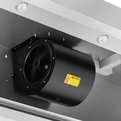 
Gastronominis gartraukis su varikliu ir apšvietimu, PLIENAS, 160 cm, 1500 m3/ h, 250 W
