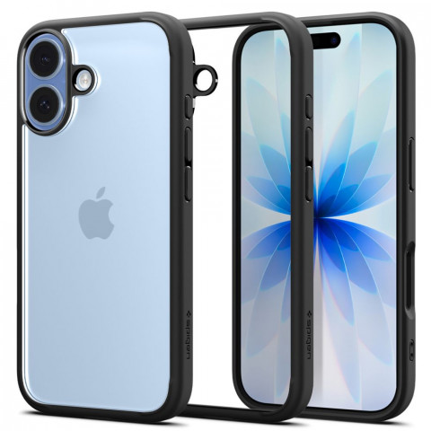 
iPhone 17 Ultra Hybrid galinis dėklas – matinės juodos spalvos
