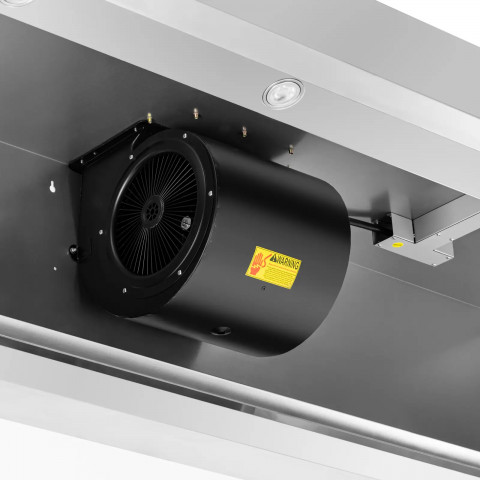 
Gastronominis gartraukis su varikliu ir apšvietimu STEEL 200 cm 1500 m3/ h 255 W
