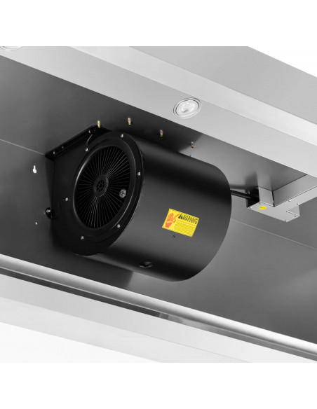 
Gastronominis gartraukis su varikliu ir apšvietimu STEEL 200 cm 1500 m3/ h 255 W
