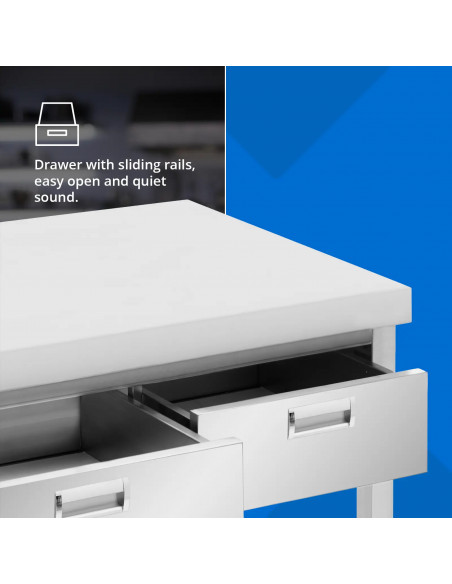 
Stalas, darbastalis, 3 stalčiai, lentyna, PLIENAS, 120 x 60 cm
