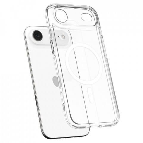 
„iPhone 17 Air Ultra Hybrid MagSafe“ apsauginis dėklas – skaidrus ir baltas
