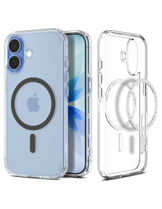 
„iPhone 17 Ultra Hybrid MagSafe“ dėklas – permatomas pilkas
