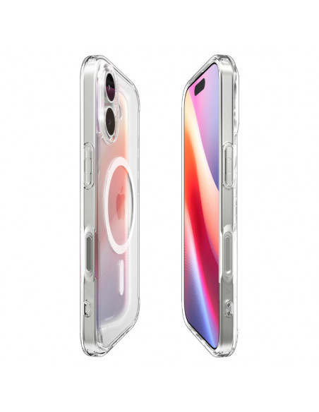 
„iPhone 17 Ultra Hybrid MagSafe“ dėklas – skaidrus ir baltas
