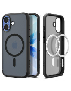 
„iPhone 17 Ultra Hybrid MagSafe“ dėklas – juodas
